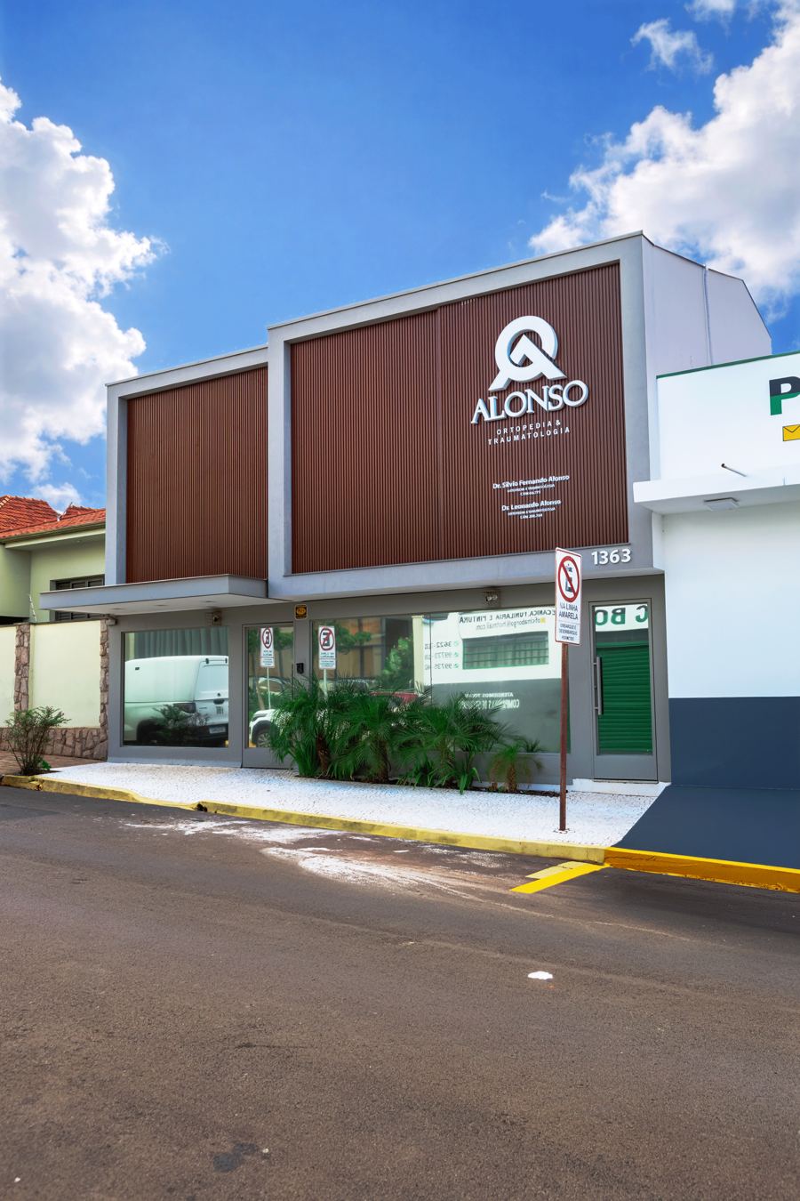 Fachada da Alonso Ortopedia e Traumatologia, em Jaú, SP